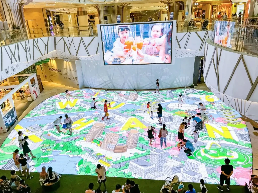 K11 shopping mall -Heavy duty iron cabinet structure for indoor LED floor screen