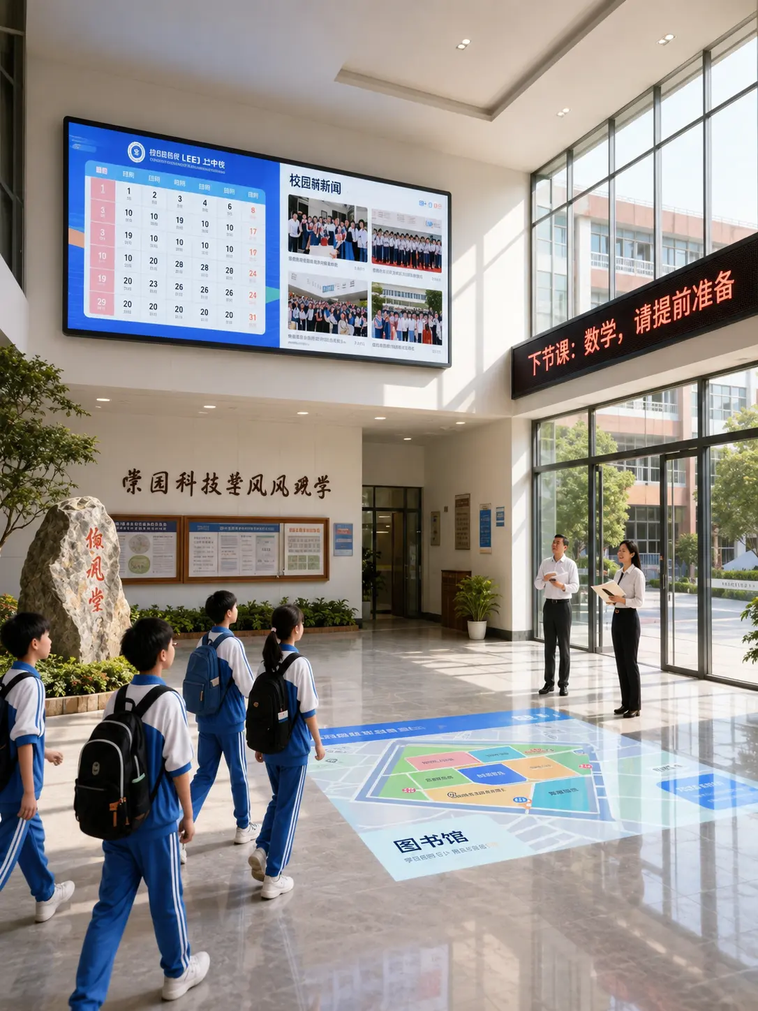 school-led-wall-display